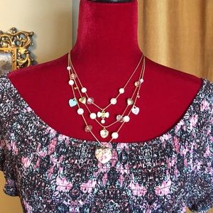 Betsey Johnson Multi-strand Necklace Candy Collec.